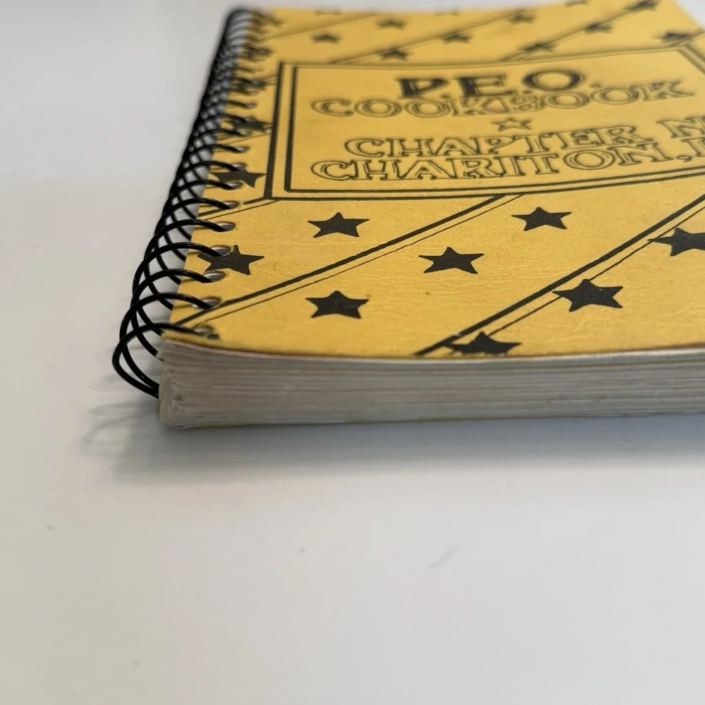 PEO Cookbook Chapter N Chariton Iowa Spiral Bound Recipes